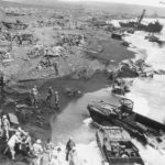 U.S. invasion forces establish a beachhead on Iwo Jima 6