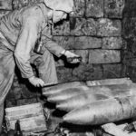 Japanese 200mm rockets found in bunker on Iwo Jima Mach 1945