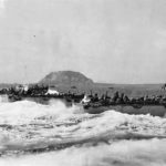 LCVPs from USS Pickens carry 4th Division Marine to Iwo Jima Beach