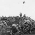 Marines atop Mount Suribachi Iwo Jima 23 February 1945