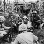 Marines prepare to assault blockhouse on Iwo Jima 5 March 1945