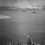 Ships off Iwo Jima during Opening Stages of Invasion