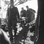 Wounded Marine at 4th Division Evacuation Hospital on Iwo Jima
