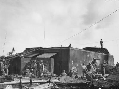 7th Inf at Japanese radio and power HQ