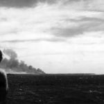 Bombardment of Makin Island viewed from cruiser USS Baltimore
