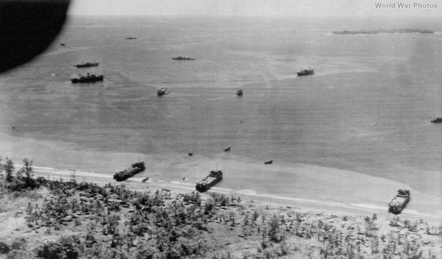 LSTs Tadji New Guinea 1944