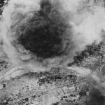 Aerial View Japanese Transport Hit New Guinea 1944