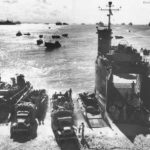 USS LSM-138 with invasion armada at Seeadler Harbor Los Negros