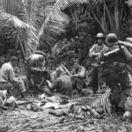 US radio crew sets up communications center just after landing on Hollandia 44