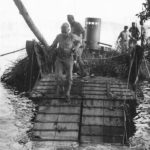 US troops with Japanese Daihatsu Landing Craft in New Guinea 1942