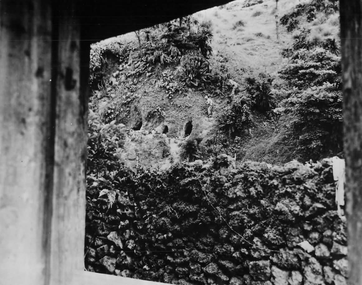 27th Division Troops Clear Japanese Caves on Okinawa
