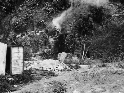 27th Division Troops Clear Japanese Caves on Okinawa 1945