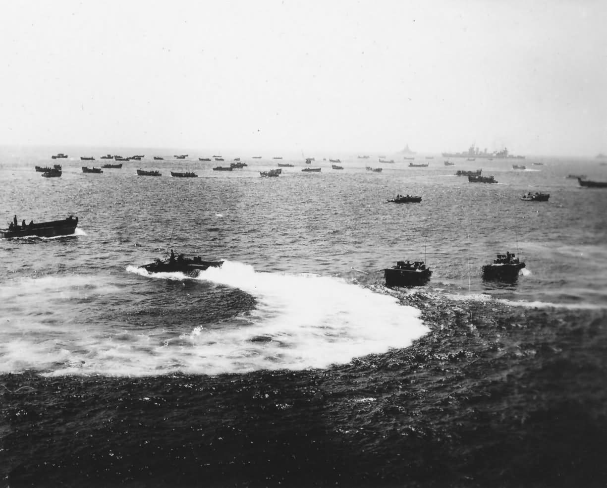 Fleet Ready to Invade Okinawa