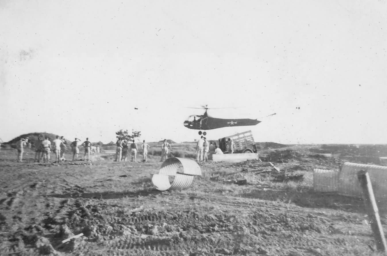 Helicopter Landing On Okinawa Pacific