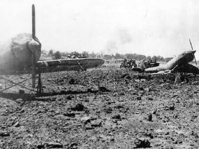 Japanese Dummy Planes on Katena Airstrip on Okinawa