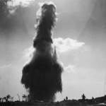 Marines Race for Foxholes as Shell Explodes on Okinawa