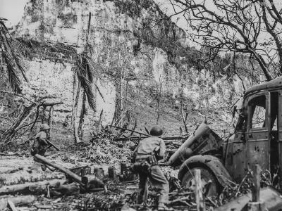 1st Marine Division Assault Across Airfield at Peleliu 44