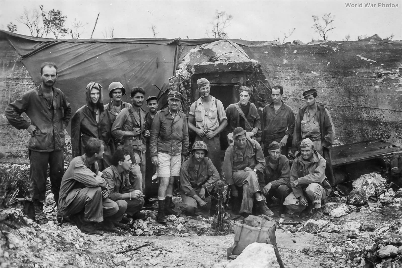 1st Marine Division Combat Photographers on Peleliu