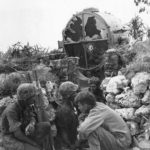1st Division Marines in Japanese Searchlight Position