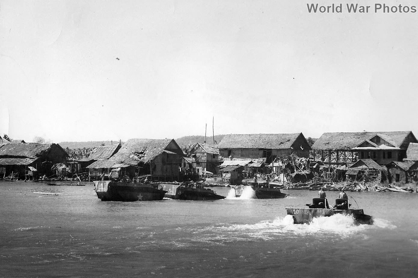 24th Infantry Division Amtracs landing Mindanao