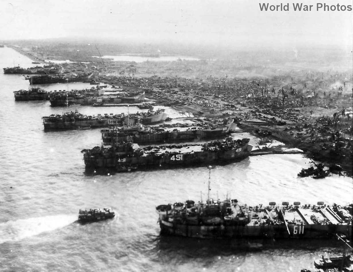 Dulag Beachhead D-Day Plus 3 Philipines 1944