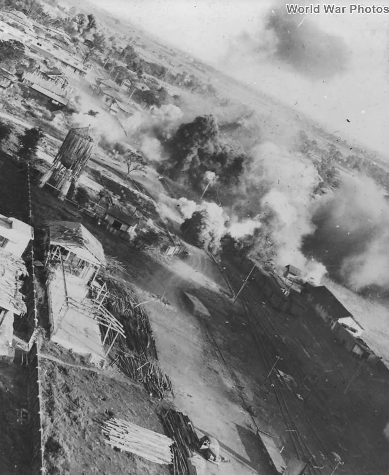 Low level bombing over Luzon January 1945