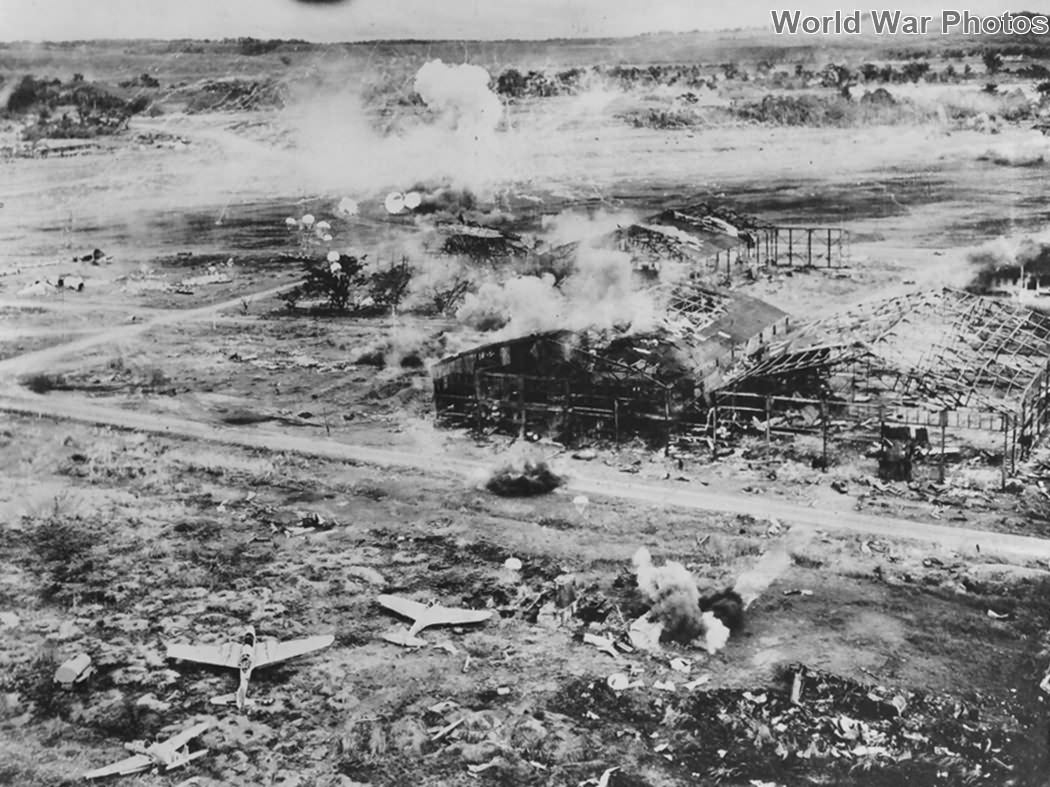 Para bombs dropped on Clark Field 1945