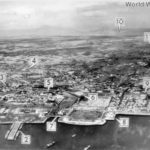 Airview of Manila showing where occupied by Japanese