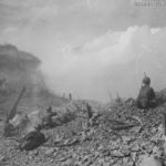 US troops on Carabao Island Battle of Luzon April 16, 1945