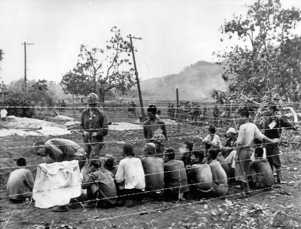 Japanese pow captured by marines on Saipan