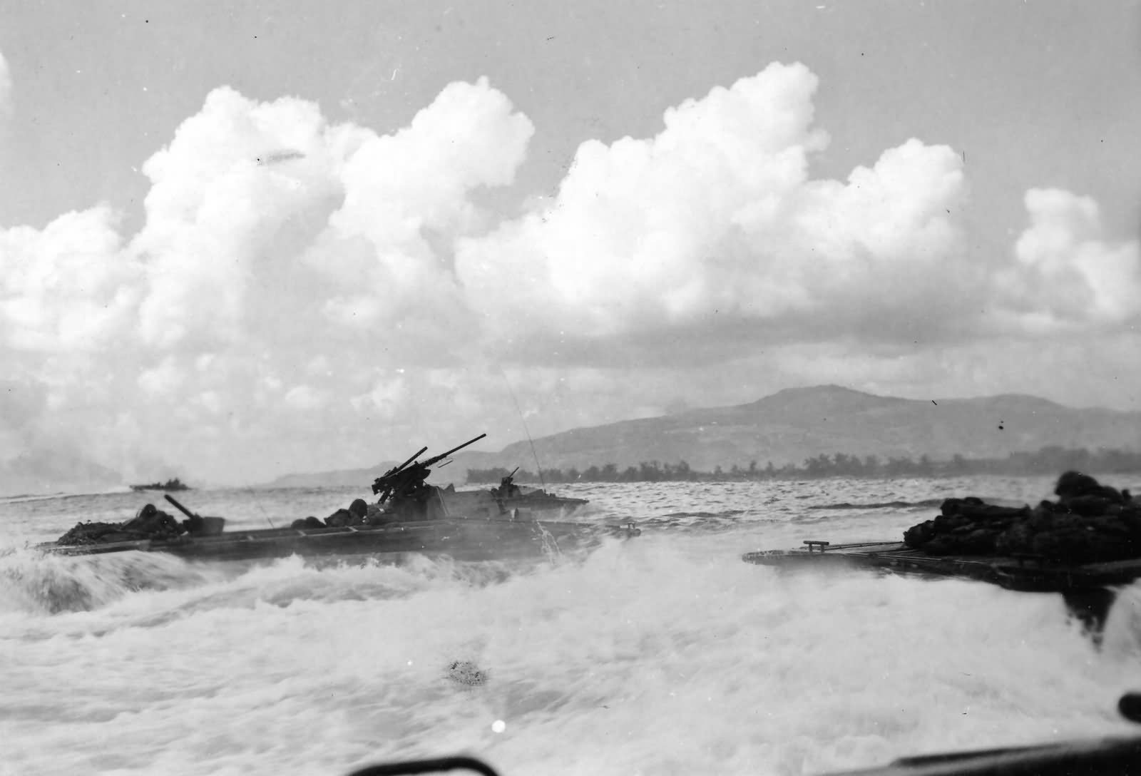 LVT’s heading for shore The 2nd and 4th Marine Division Saipan 15 June 1944