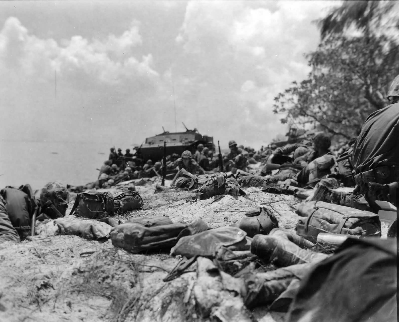 The 2nd and 4th Marine Division 1st Hours on Saipan Beaches 15 June 1944