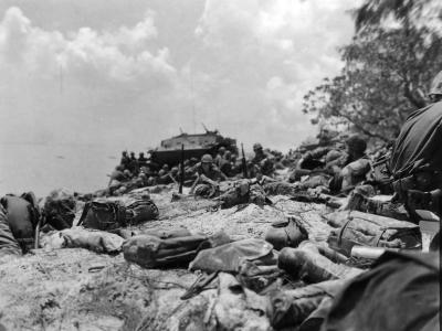 The 2nd and 4th Marine Division 1st Hours on Saipan Beaches 15 June 1944