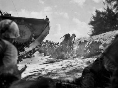 The 2nd and 4th Marine Division 1st Hours on Saipan Beachheads June 1944