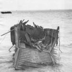 Bodies of Japanese soldiers in U.S. landing barge