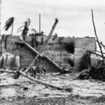 Concrete bunker on Tarawa and destroyed Ha-Go tank Betio