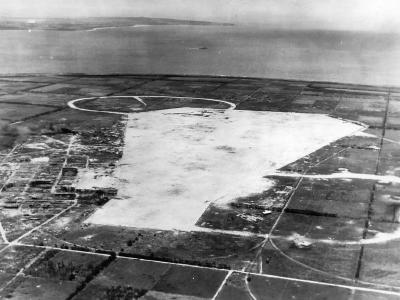Captured Japanese Ushi Point Airfield on Tinian 1944