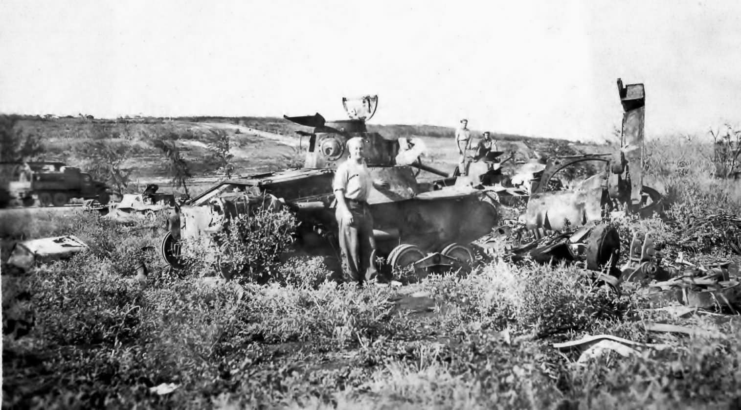 Destroyed Japanese Tank Tinian 1944