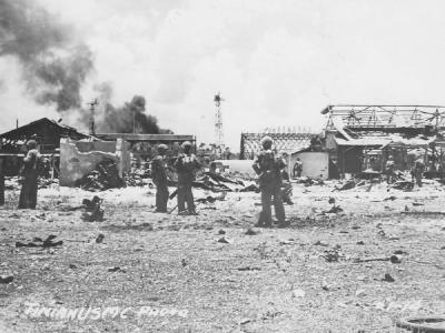 US Marines Battle of Tinian 1944 Mariana Islands campaign