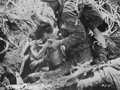 US Marines and POW Battle of Tinian 1944