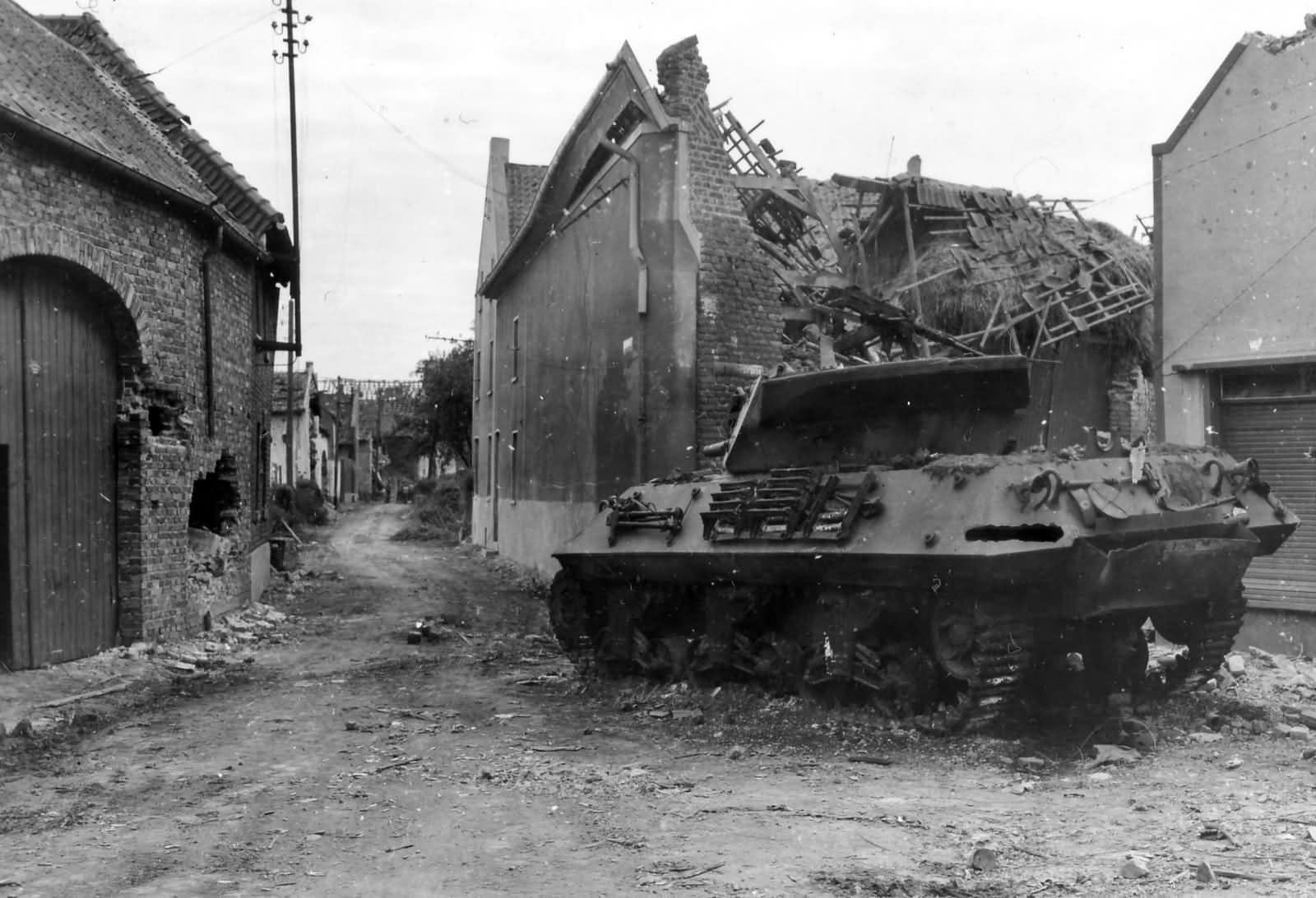 KO M10 Wolverine of the 803rd Tank Destroyer Battalion Übach Germany 1944
