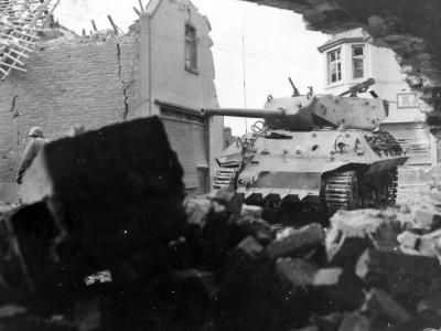 M10 Wolverine With Hedge Cutter 803rd Tank Destroyer Battalion Übach Germany 1944