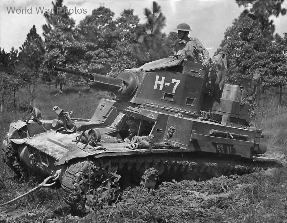 68th Armored Regiment M2A4 tank in 3rd Army Maneuvers Camp Polk 1941