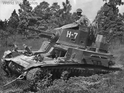 68th Armored Regiment M2A4 tank in 3rd Army Maneuvers Camp Polk 1941