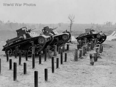 M2A2 during Army tank maneuvers at Fort Benning 1940
