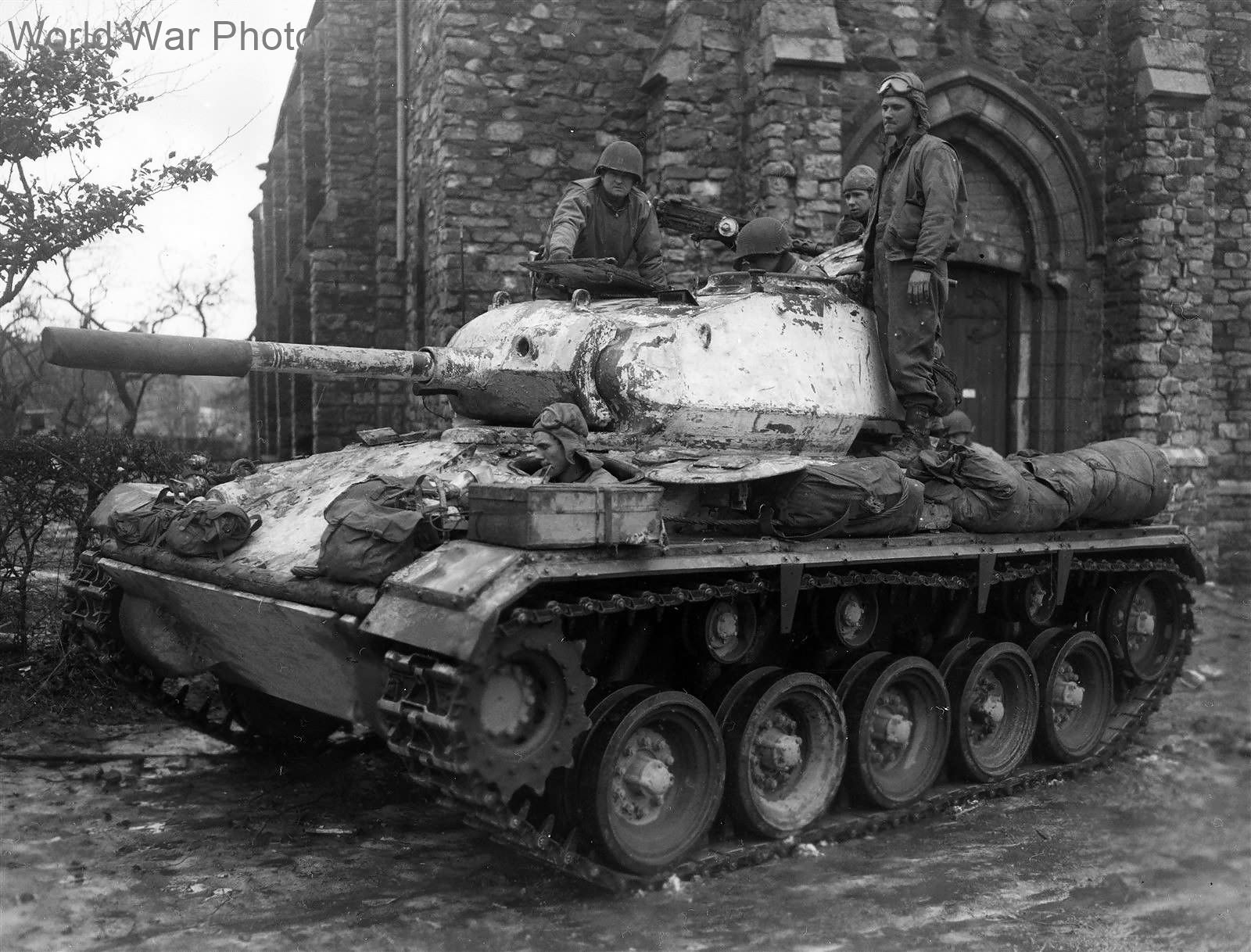 M24 Chaffee of the 18th Cavalry Squadron, 14th Cavalry Group at Petit Thier, Belgium February 1945
