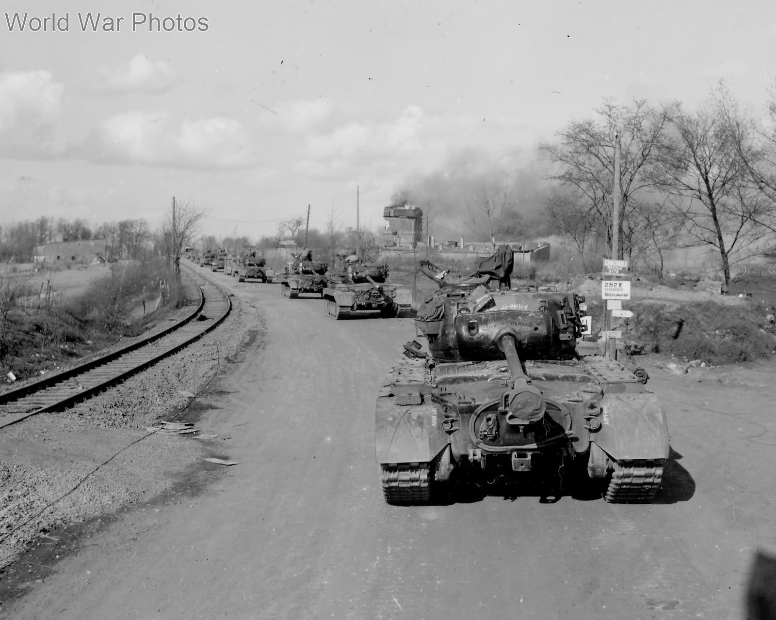 M26 Pershing tanks of the 9th Army