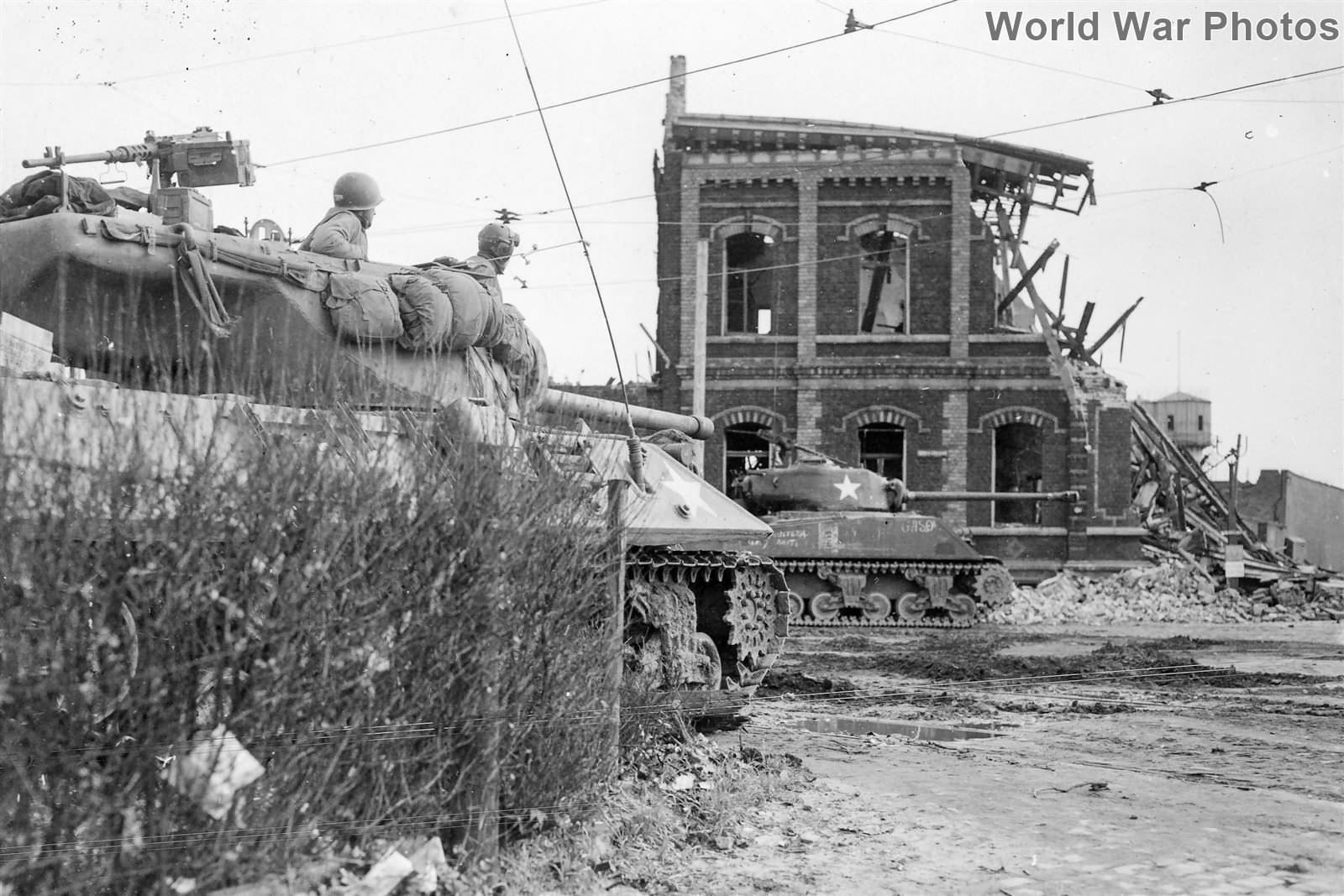 M36 and M4 of the 102nd ID, 771st TDB Krefeld March 3, 1945