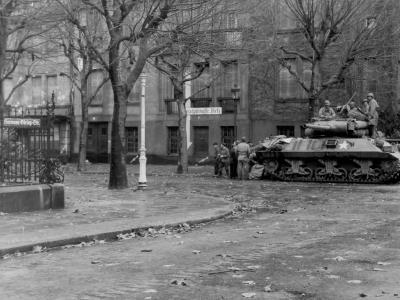 M36 Jackson in the streets of Metz November 21 1944