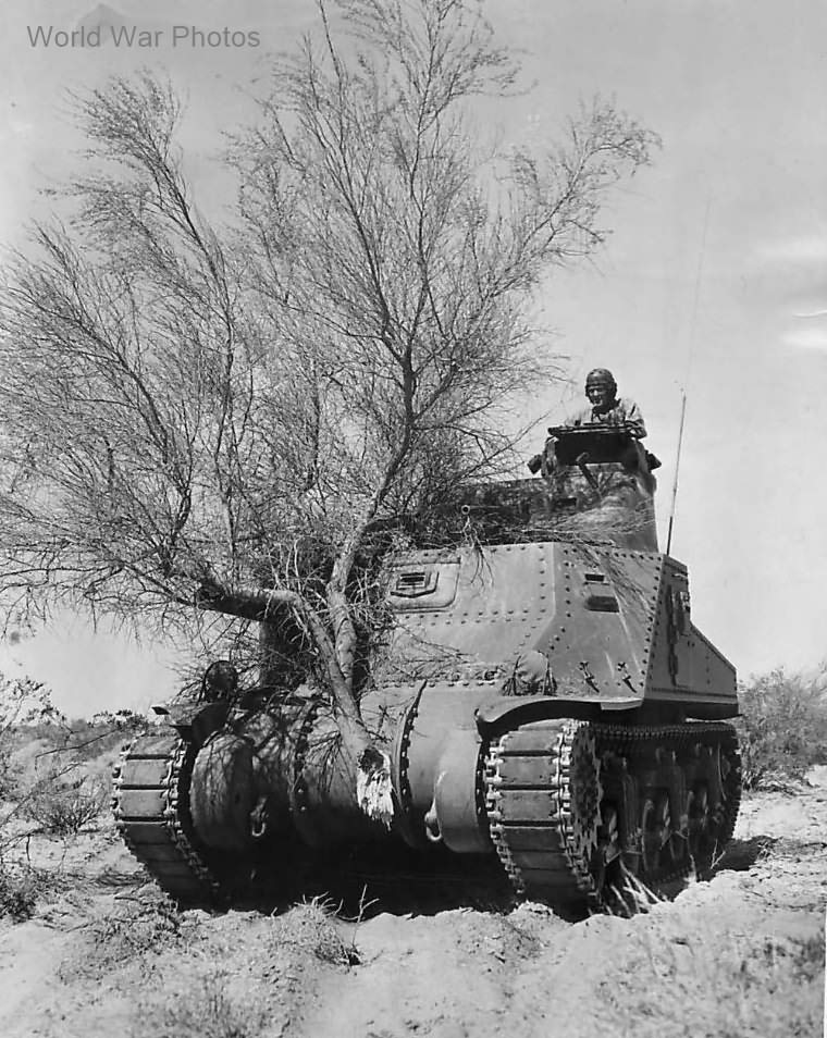 Tank M3 in Action at Gen Patton’s Desert Training Center 1942